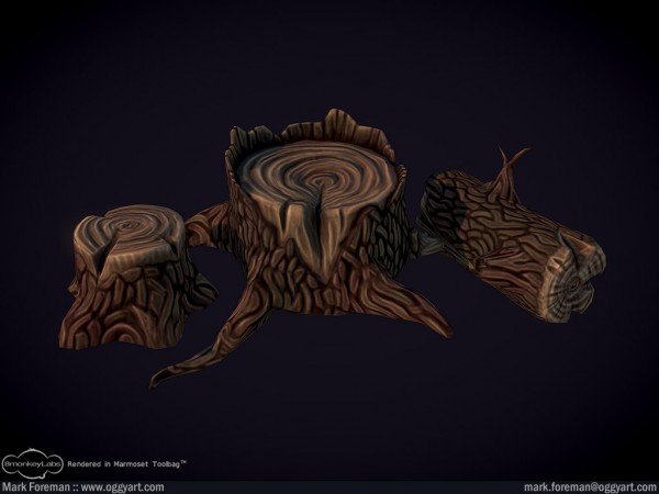 graveyard_tree_stumps_log_lowpoly graveyard tree stumps log lowpoly